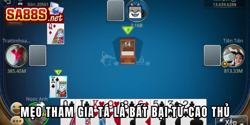 Mẹo tham gia game bài tá lả bất bại từ cao thủ